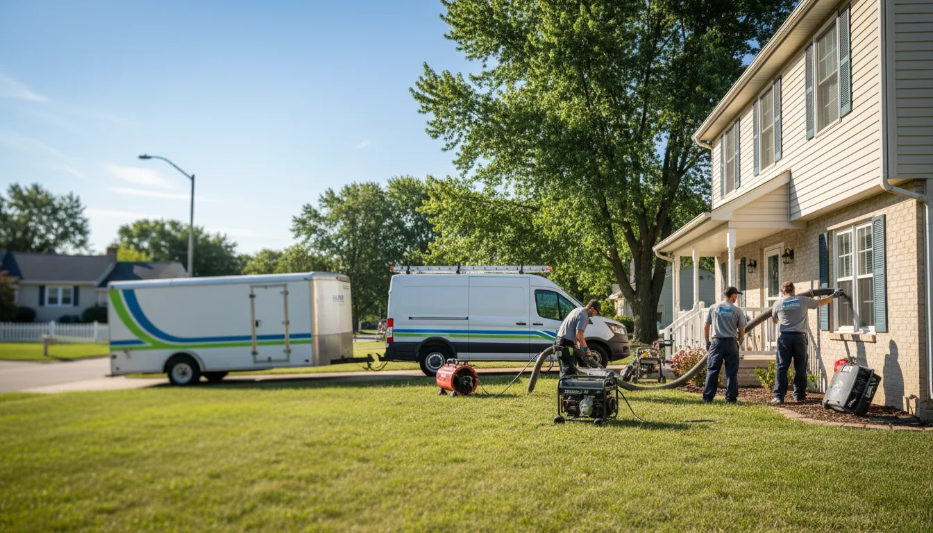 Flooded Basement Restoration And Cleanup With Repair in Bidwell, OH near me